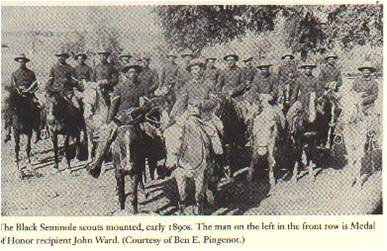 Black Seminoles A groupd of displaced blacks from Florida in the West