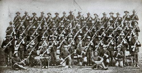 Black Unon soldiers. Lincoln was reluctant to use them but victory depended upon more troops. He armed them and sent them off to kill white men. The South was outraged.