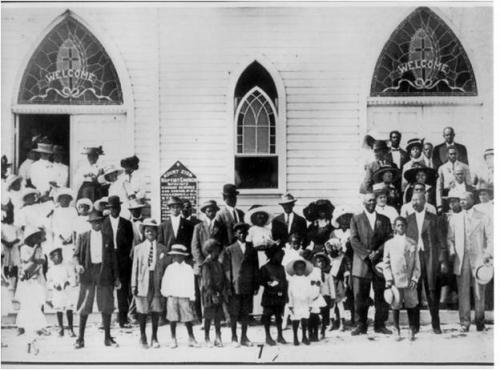 Church- Mt Zion Baptist Church in Miami in the early 1900s. Black Archives_ History and Research Foundation of South Florida
