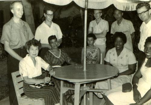 Civil rights Miami CORE training Florida civil rights leader_ Patricia Due was present with her sister_ 1959.