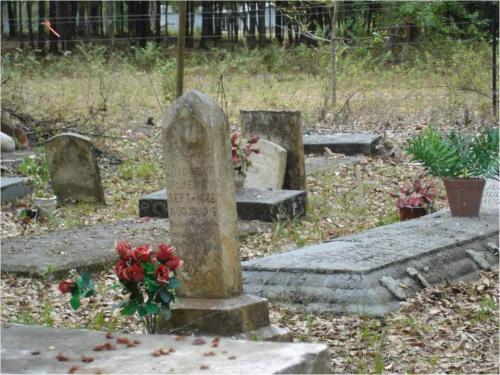 Graves of some of the victims were buried in this area of the Pleasant Plain Cemetery.