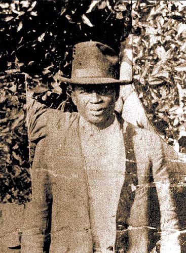 July Perry who was lynched in 1920 for trying to vote. He was the lead figure in the Ocoee riot of that year as a white mob burned a black section of Ocoee..