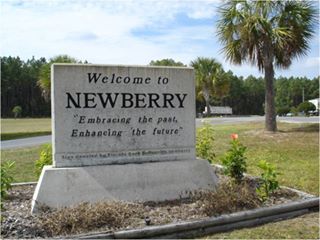 Newberry welcome sign