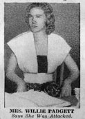 Norma Padgett who claimed the men raped her.