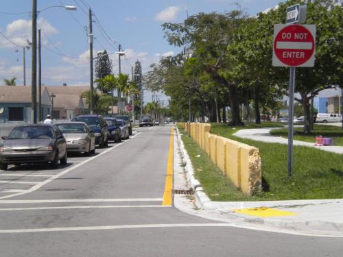 Segregation wall in Miami's Liberty City Miami. probably built in the 1940s.