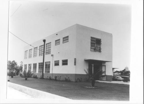 The Black police station in Miami's Overtown community. There were no black police officers in the city until 1944 and at first they could not arrest whites.