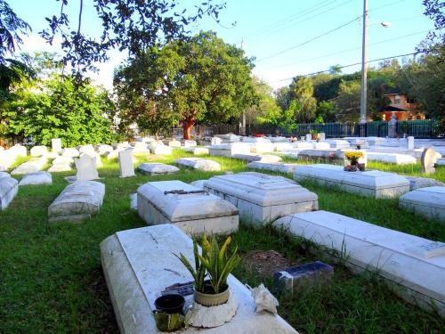 The Charlott Jane Memorial Cemetery in Coconut Grove in Miami. Notice the above ground system which was common in the Bahamas from which most of the residents came.