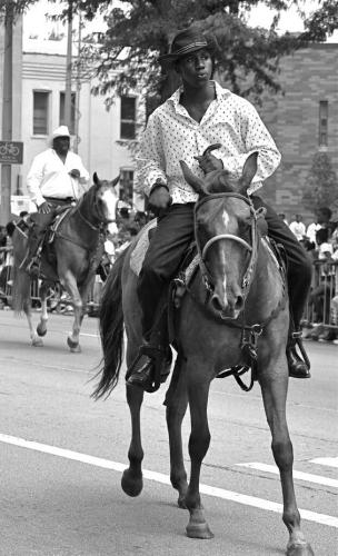 black cowboy in parade