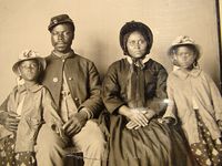 civil war black Union family 