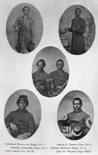 civil war members of the mass 54th colored infantry