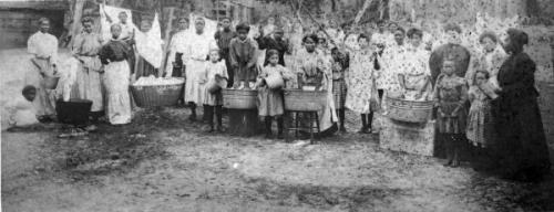education Bethune Cookman students doing laundry 