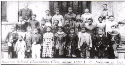 education old stanton high 1892 james weldon jojnson in front circled