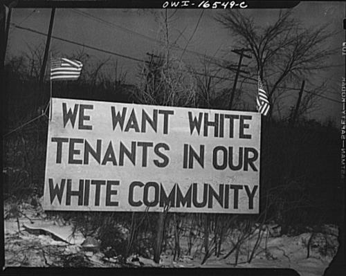 jim crow White sign racial hatred