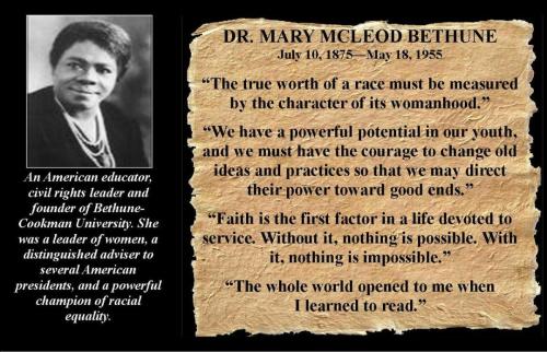 women power bethune qoute two