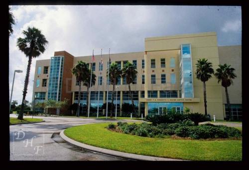 The federal courthouse in Brevard County Florida named for Harry T. and Harriette Moore who were killed in 1951 when a bomb was exploded beneath thiir bedroom.