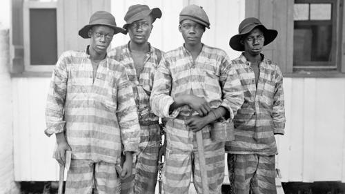 convict labor A Southern chain gang 